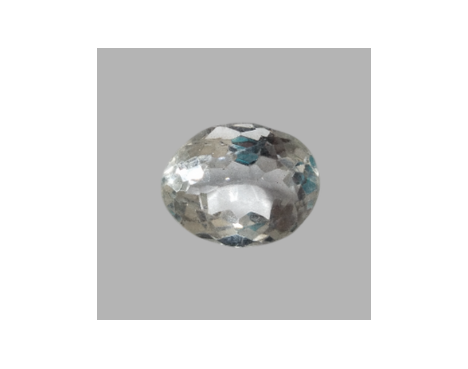 Natural White Topaz Gemstone 6.25ct. | Buy Certified White Topaz Online – Sarla Gems