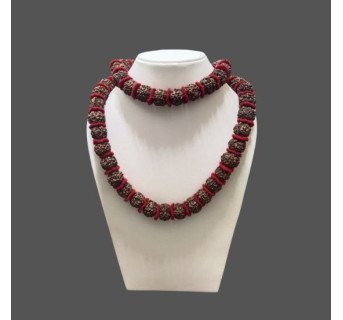 5 Mukhi Rudraksha Mala 54 Beads