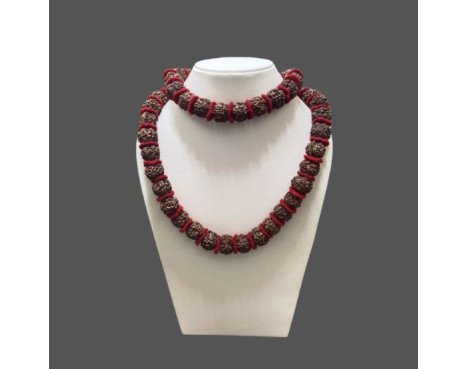 5 Mukhi Rudraksha Mala 54 Beads