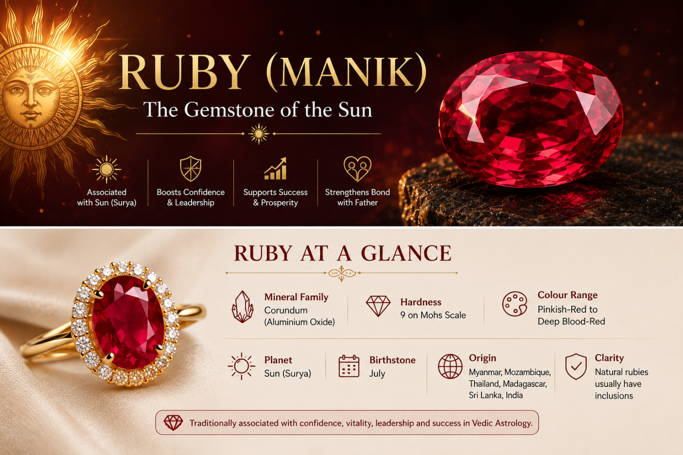 Ruby Stone (Manik): Meaning, Benefits, Price & Buying Guide