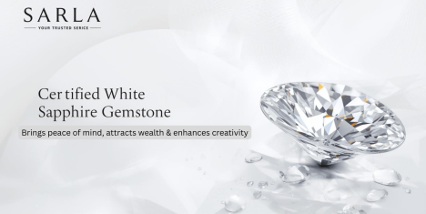 Buy Authentic White Sapphire Gemstone in Noida, Delhi NCR & Across India